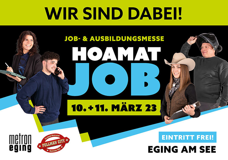 Wir sind dabei! Hoamat Job Messe Eging am See