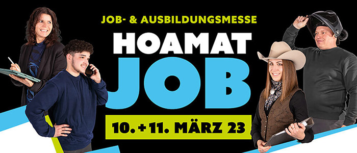 Wir sind dabei! Auf der Hoamat Job Messe Eging am See!