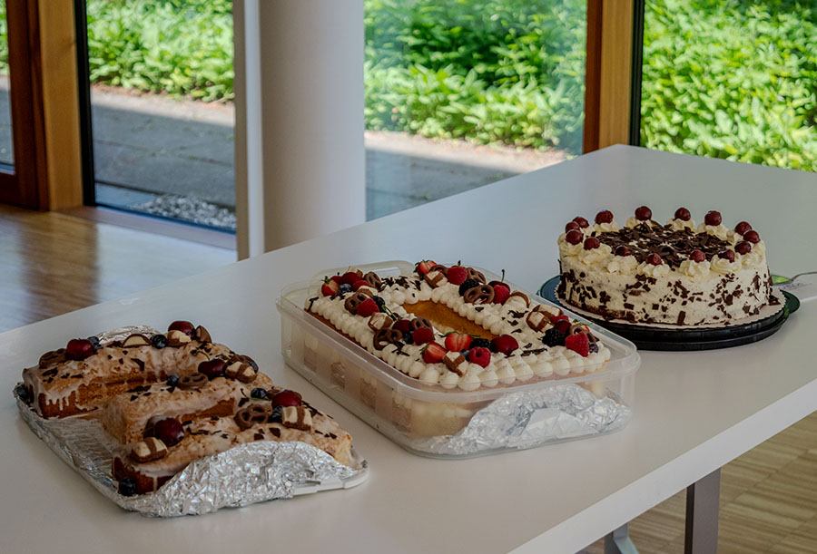 Tortenbuffet zum 30-jährigen Firmenjubiläum