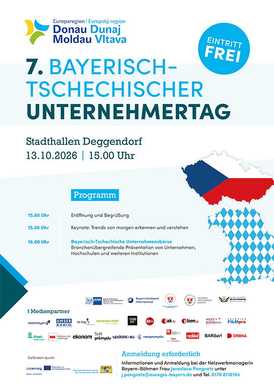 MEGATECH nimmt mit einem eigenen Messestand am 7. Bayerisch-Tschechischen Unternehmertag teil