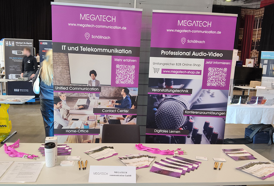 MEGATECH Messestand in der Stadthalle Deggendorf