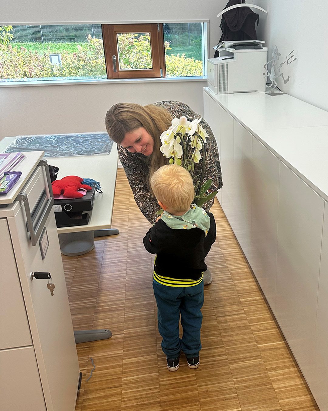Verabschiedung der langjährigen Mitarbeiterin Melanie in den Mutterschutz und die Elternzeit
