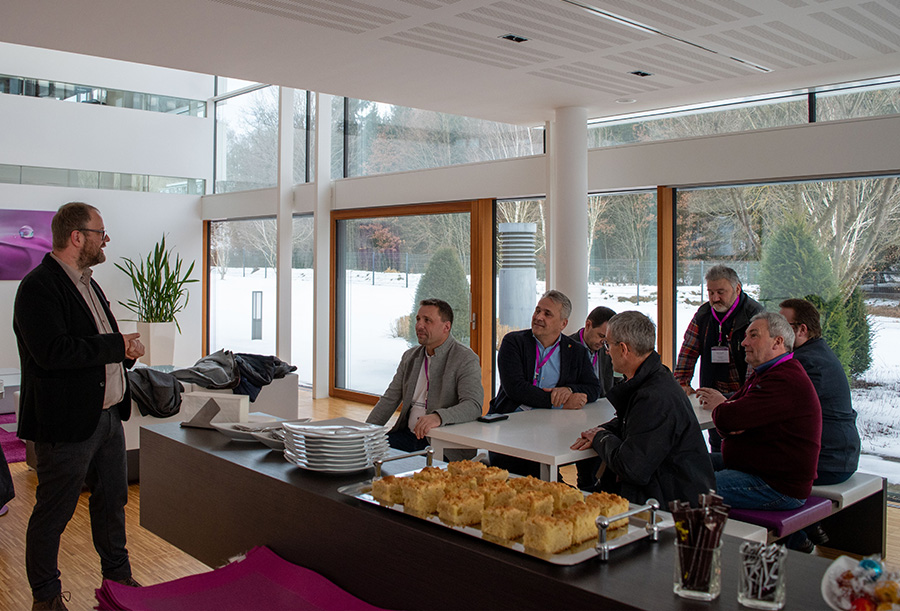 Begrüßung der Gäste durch Geschäftsführer Rigobert Kühn