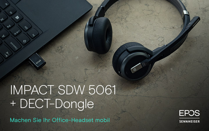 Hybrides Arbeiten mit EPOS IMPACT SDW 5061 + DECT-Dongle