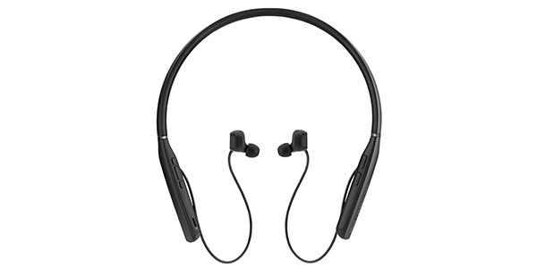Schwarzes Epos In-Ear-Headset mit Nackenbügel