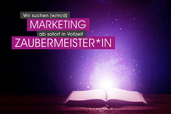 Wir sichen Marketing Zaubermeister*in